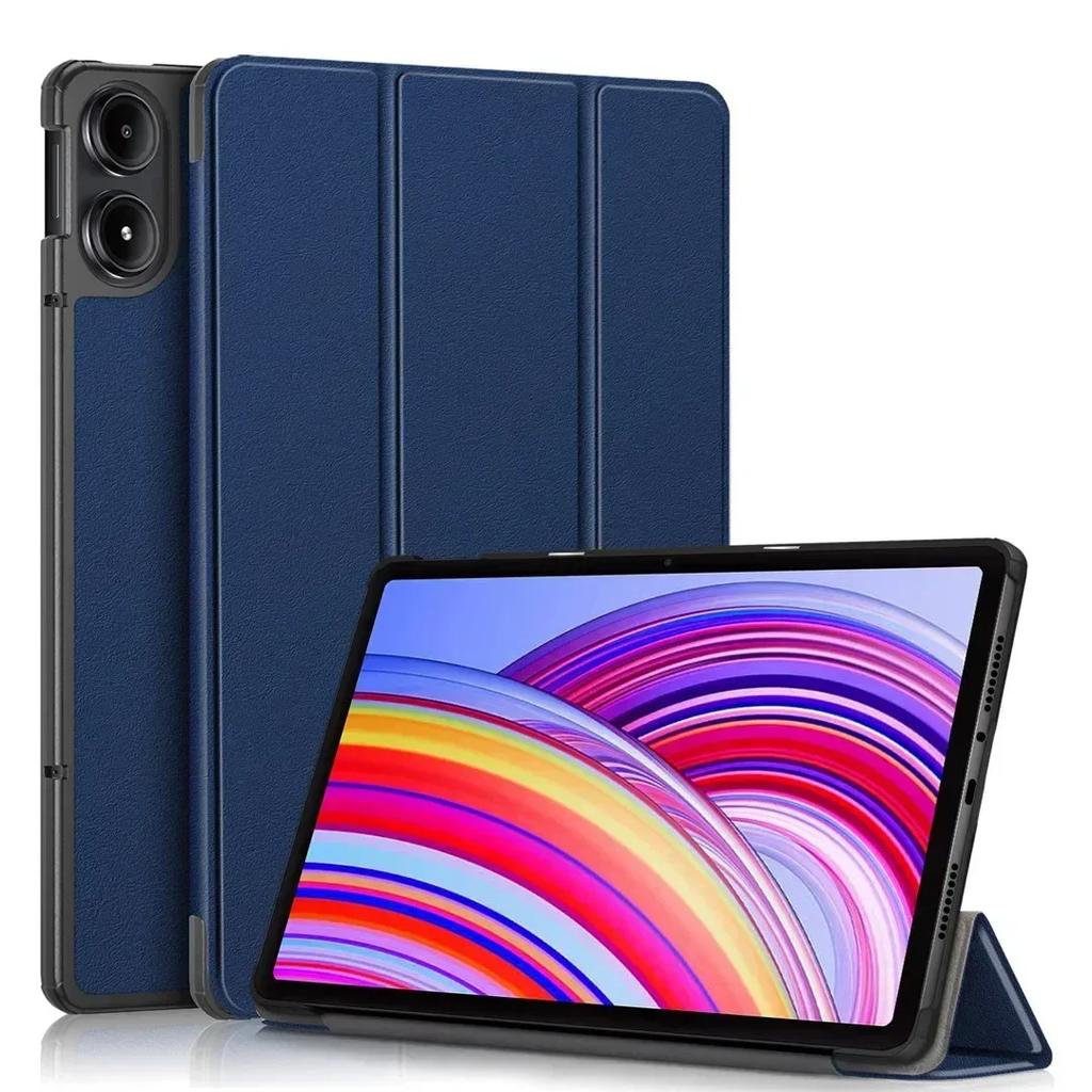 Tablet Case For Redmi Pad Pro 12.1 Inch Tri-Folding Stand Smart Leather Cover For Redmi Pad Pro 12.1" Funde Tablets