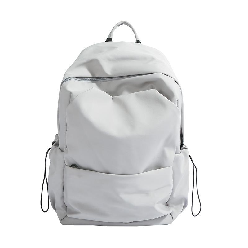 

Рюкзак для старшеклассников большой вместимости однотонный рюкзак мужской простой универсальный школьный рюкзак для старшеклассников и студентов женский серый