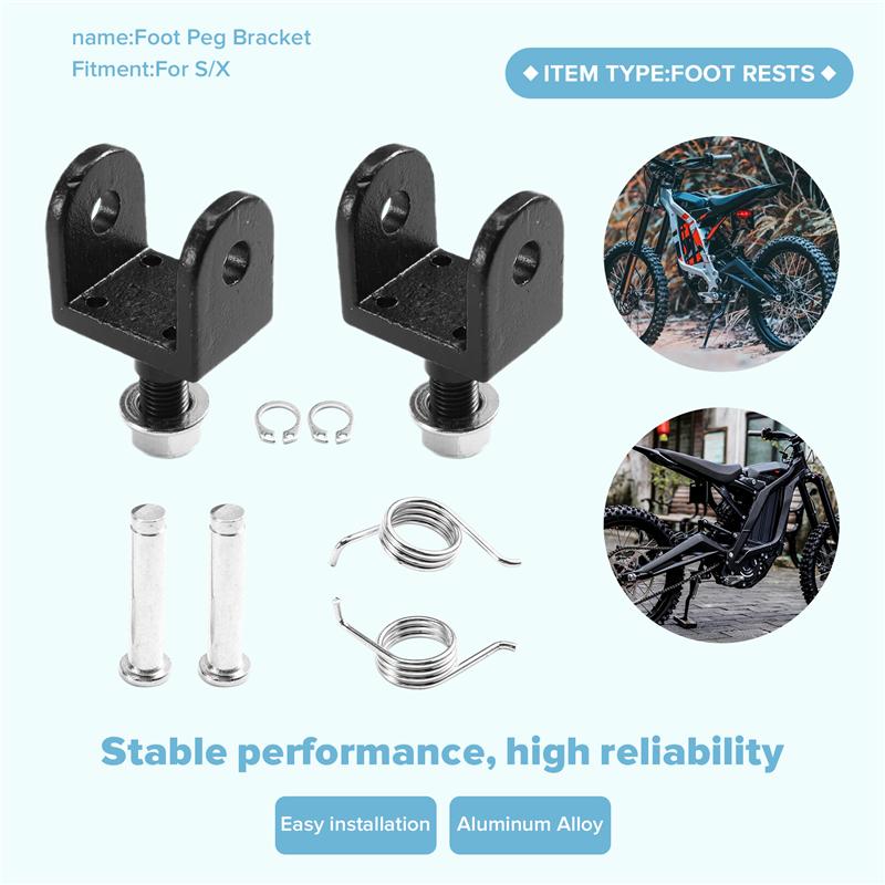For Surron S X Light Bee Off-Road Electric Vehicle Bike Foot Peg Connection Bracket Motorcycle Footpegs Bracket