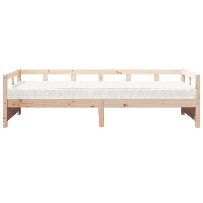 VidaXL Lit de jour avec matelas 80x200 cm bois de pin massif 3321047