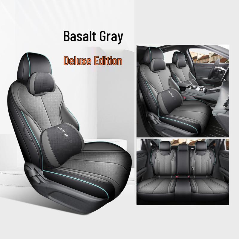 2025 BYD E7 Nappa Leather Perforated Car Seat Covers, Breathable Full Coverage Cushions