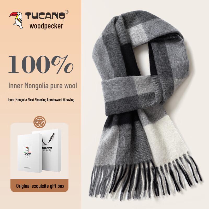 

TUCANO Men s 100% Pure Wool Winter Scarf