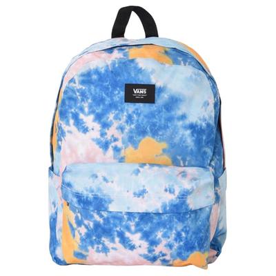 Letter Patch Tie-Dye Design Backpack Unisex Backpack Blue VN0A5E2SG5O