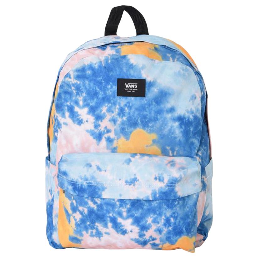 

Vans Letter Patch Tie-Dye Design Backpack Unisex Backpack Blue VN0A5E2SG5O Blue