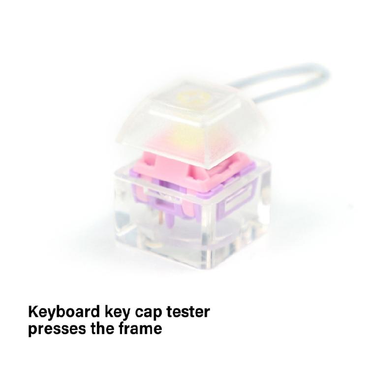 10PCS Switches Tester Keyboard Switches Sampler Enhances Typing 1-Key Switches Testing Keychain Translucent