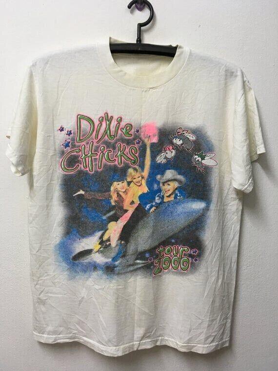 

S061 - Vintage Dixie Chicks 2000 Top Of the World Concert Tour T-Shirt IM0868 Unisex T-Shirt L