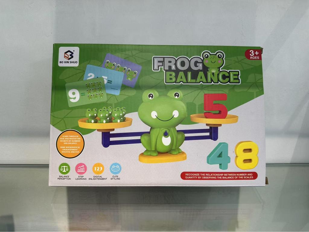 Frog Balance Scale: Early Education Toy for Developing Children's Number Skills and Logical Thinking.