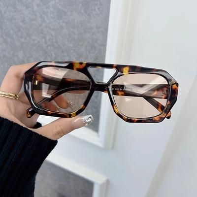 Nové čtvercové sluneční brýle Dámské Značkové Designové Módní Leopardí Rám Sluneční Brýle Dámské Vintage Venkovní Odstíny Oculos De Sol