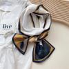 Silk Scarf for Women - Elegant Spring & Autumn Design, Lightweight & Fashionable