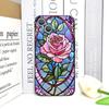 Colorful Glass Style Rose Flower Pattern Phone Case for iPhone 17 16 12 11 14 Plus 13 14 15 Pro Max Mini X XS Floral Soft Cover