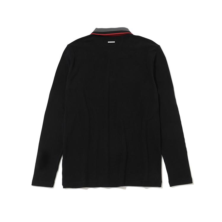 Makeuaenlona M Gn Collar & Sleeve Logo Point Ls Polo Lr3Ip06M