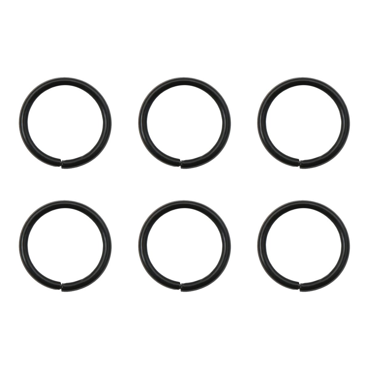 

Круглые кольца для прыжков, красочные витые открытые разъёмные кольца, кольца для прыжков, соединитель для изготовления ювелирных изделий своими руками, поиск расходных материалов 10mm 55pcs чёрный