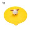 1Pcs Transparent Cartoon Cute Silicone Cup Cover Heat-resistant Leak Proof Sealed Lids Cap Dustproof  Cup Cover Tea Coffee Lids