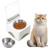 Protect Neck Automatic Cat Food Dispenser Auto Open Cover Infrared Sensor Pet Feeder  for Indoor