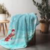 Tuniu Christmas Themed Blanket for Sofa Bed Living Room Bedroom Winter Gift Soft Warm Cozy Fleece Blanket