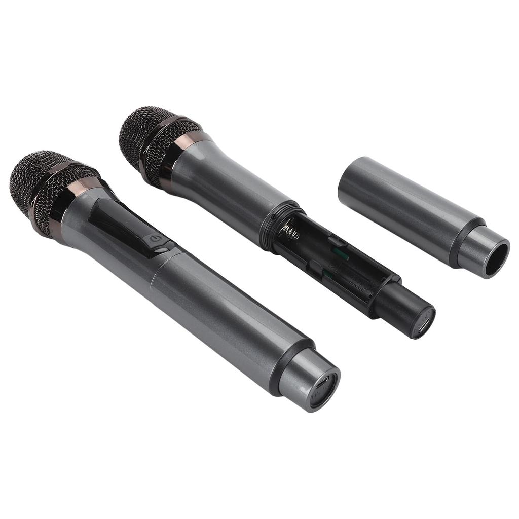 Vbestlife Professional Karaoke Microphone Set Wireless Handheld Dynamic Microphone with LED Display Easy Setup