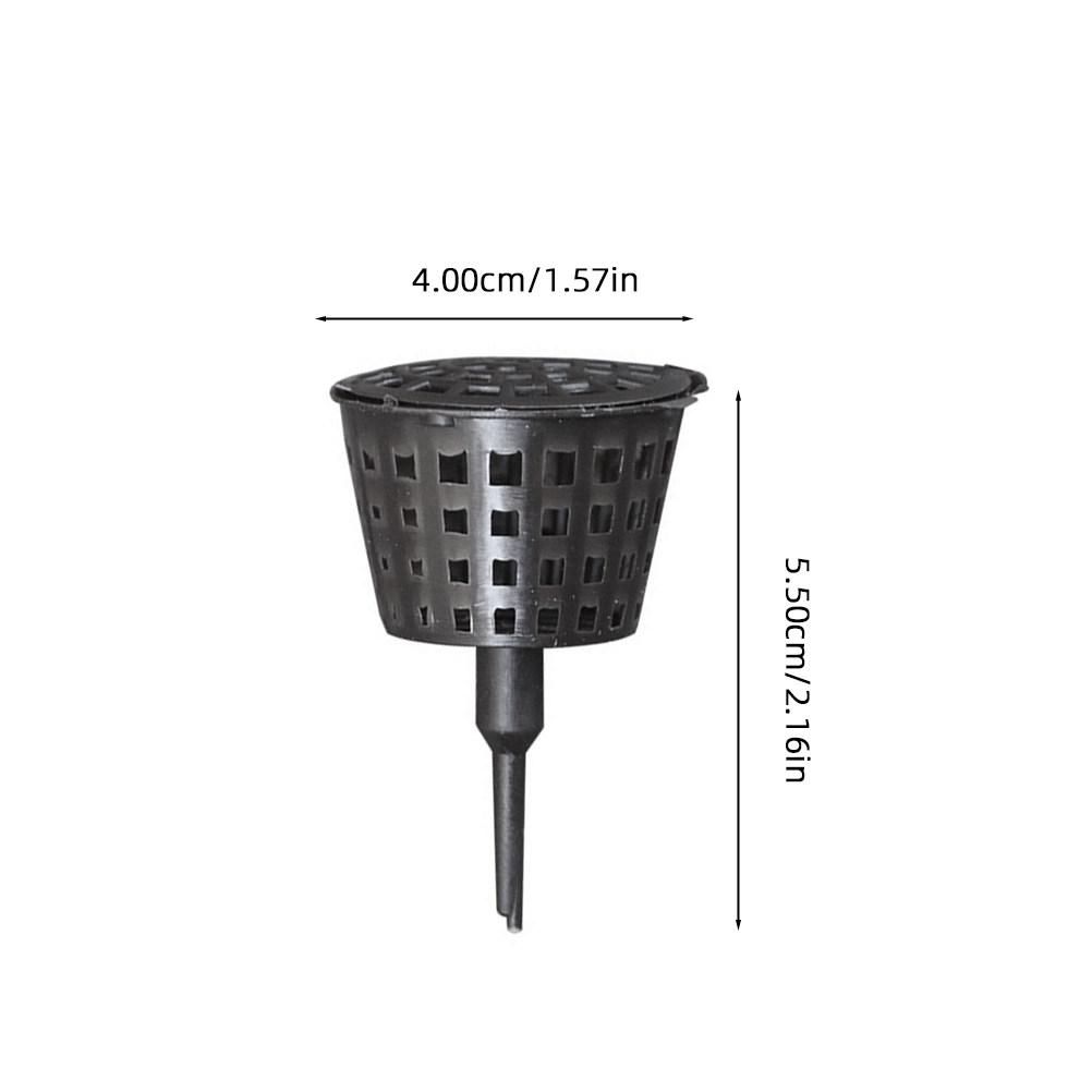 

20Pcs Fertilizer Box Plastic Baskets Black Size L Controlled Release Fertilizer Container for Bonsai Plants Orchids