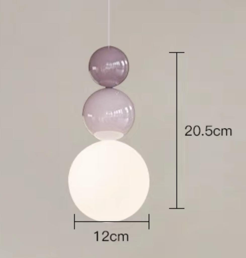 Nordic Modern Simple LED Ceiling Pendant Lamps Interior Corridor Café Bedroom Bedside Hanging Lights Cream Bulb Small Lighting