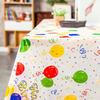 2pcs Disposable Plastic Tablecloth Rectangular Waterproof Oilproof for Birthday Party, Wedding, Picnic, Party Decorations