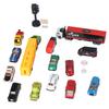 14 buc copii Die Cast mașina model jucării set aliaj educațional portabil vehicul set cu hartă trafic