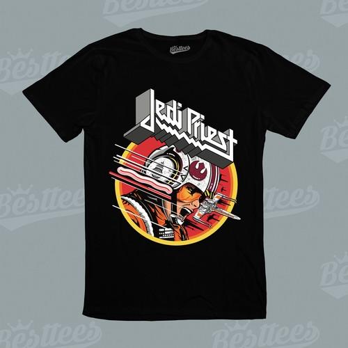 Unisex English Heavy Metal Judas Priest Jedi Star Music Band Rock T-Shirt S разноцветный