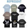 Trendy brand REPRESEN classic slogan printed male and female couples crew neck pullover cotton short-sleeved T-shirt high street