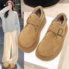 New Style of Thick-soled Women's Shoes with Fleece, Warm One-foot Snow Boots and Cotton Shoes