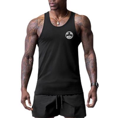 Slim Fit Quick-drying Men's Vest Fitness Outer Wear Physical Training Sleeveless T-shirt Summer Sportswear
