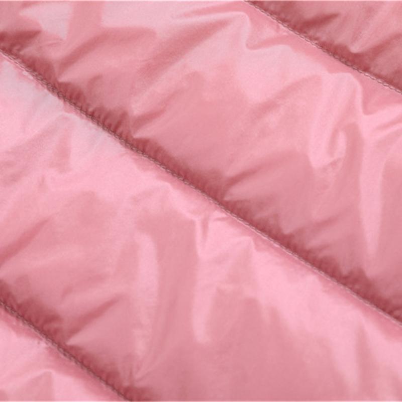 Women's autumn and winter lightweight down jacket with hood, thin and oversized coat