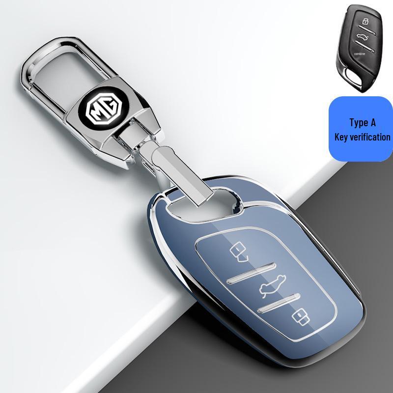 Compatible Key Case for MG 3/5/6, ZS, New Energy, HS, Rui Xing, and MG6 Pro - Third Generation Car Buckle Package