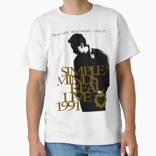 Simple Minds Real Live 91 Classic TShirt Made In UsaAus TShirt S2xl S