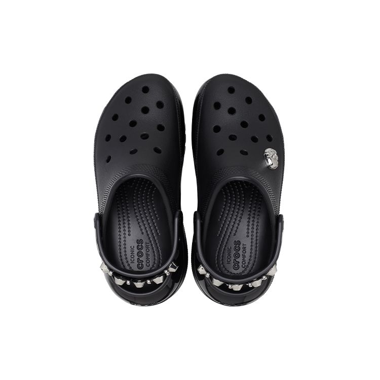 Crocs Mega Crush Clog EVA Fashion Thick Sole Clogs Women Clogs Black 208328-060