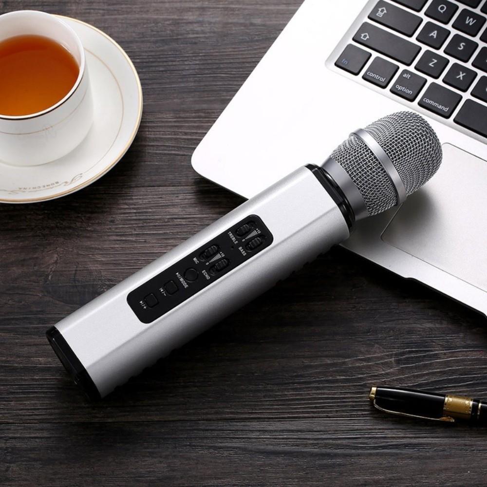 Professional Karaoke Microphone Portable Karaoke Speaker Microphone Bluetooth Microphone Bar
