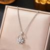 Rotatable Sunflower Pendant Necklace U Geometric Titanium Steel Light Luxury