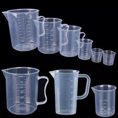 20ml / 30ml /50ml /250ml /500ml/1000ml Clear Plastic Graduated Measuring Cup For Baking Beaker Liquid Measure JugCup Container