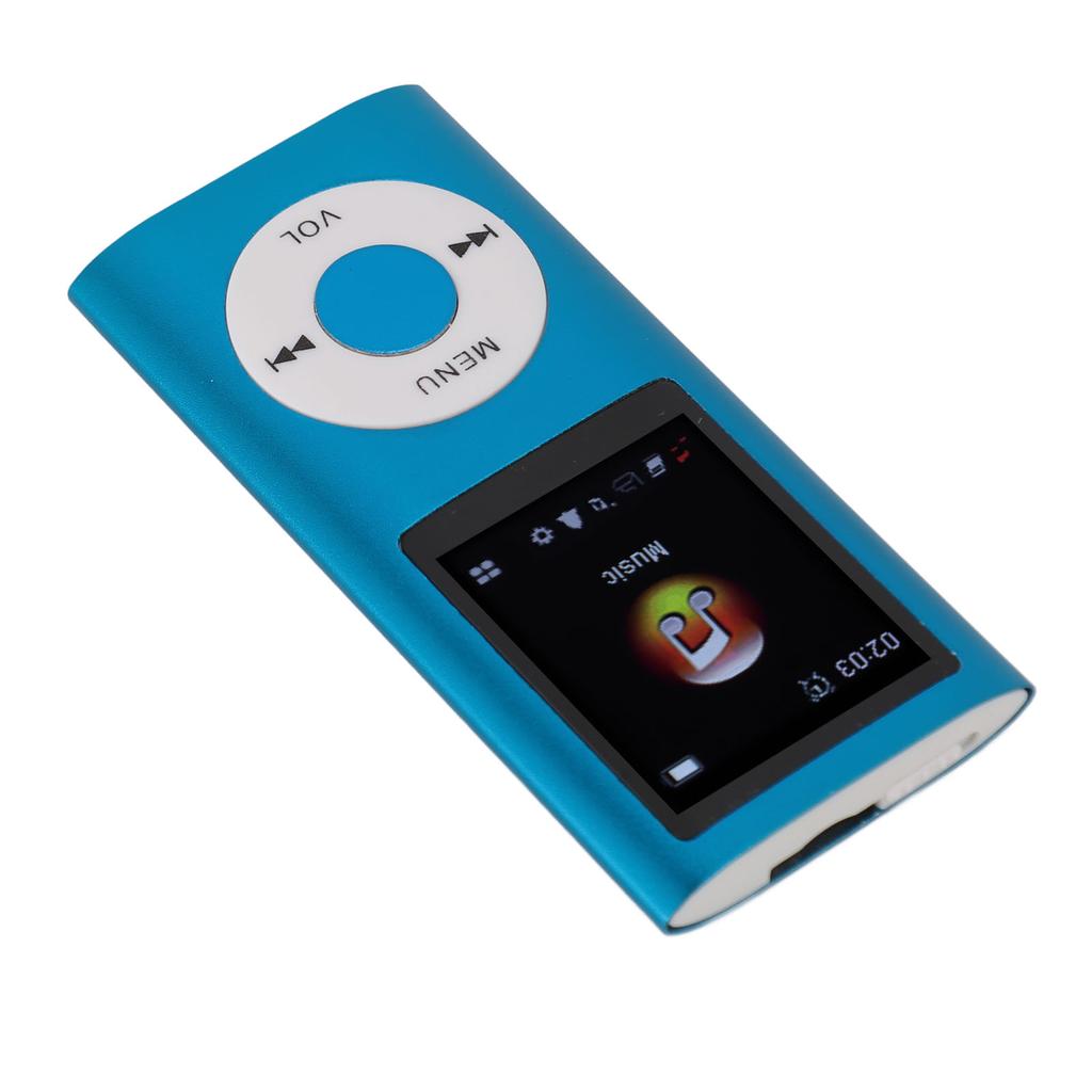 Portable MP3 Music Player 1.8inch TFT Screen HiFi Sound 7 Sound Effect Modes USB Rechargeable Digital Video Music Player
