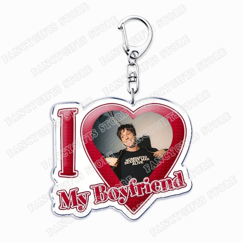Fashion I Love My Boyfriend Keychains for Accessories Bag Role Model Paul Mescal Sam Claflin Keyrings Jewelry Fans Friends Gifts