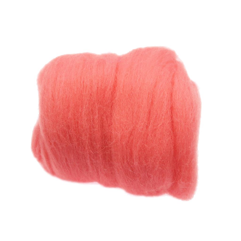 Wool Felt Roving Fiber Fluffy Spinning Material Textile Yarn for Weaving and Sewing Handmade Gifts