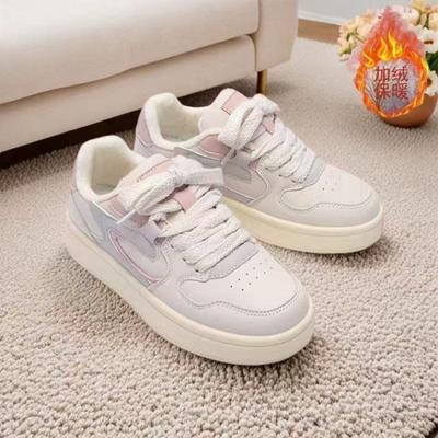 Retro Thick Baseplate Shoes Women's New Spring and Autumn Versatile Shallow Mouth Round Head Breathable Little White Shoes Women's Shoes