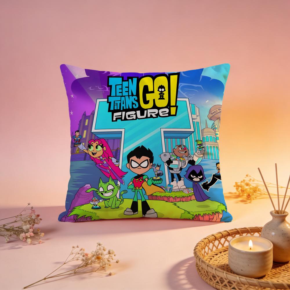Trendy TTeen Titans Good Cushion Cover Comfortable Durable Pillow Cover MultiScene for Home Office Car Sofa