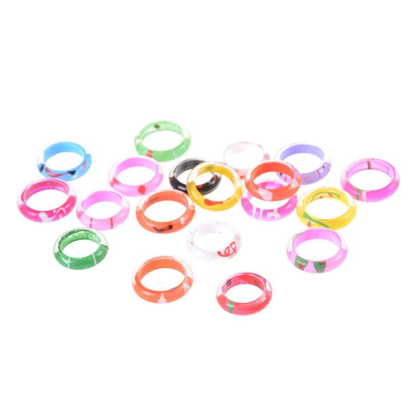 20pcs Accessories Kids Mixed Colours Resin Children Costume Acrylic Gift Fancy