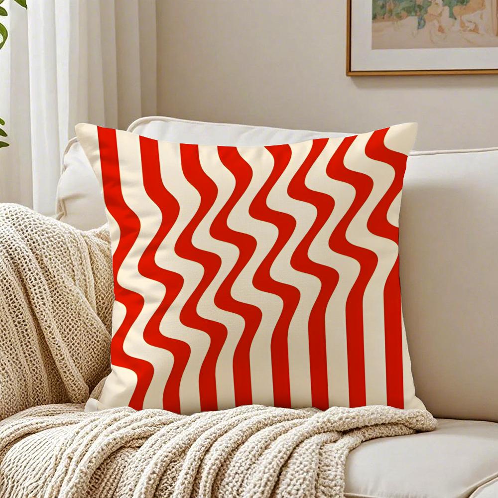 M-Minimalist Geometric Lines Cushion Cover Pillowcase Anti-Dustmite Living Room Sofa Decor Cushion Room