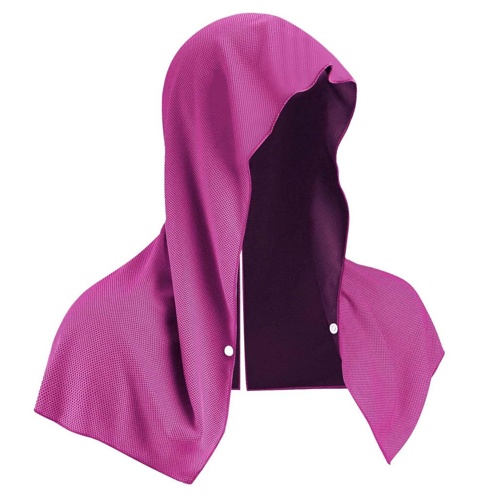 Outdoor Sports Sun Protection Cool Towel, Gym Beach Camping U-shaped Cool Hoodie, Headscarf Quick-drying Towel