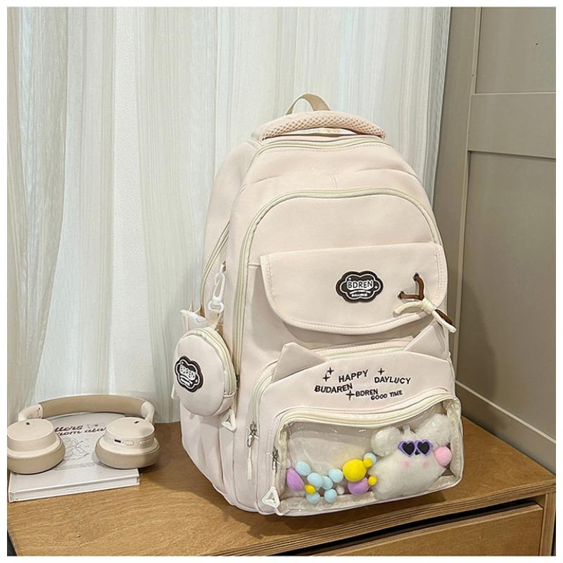 New Japanese Ins Wind Backpack Splash Proof Sweet Leisure Bag Travel Light and Large Capacity Female Backpack.