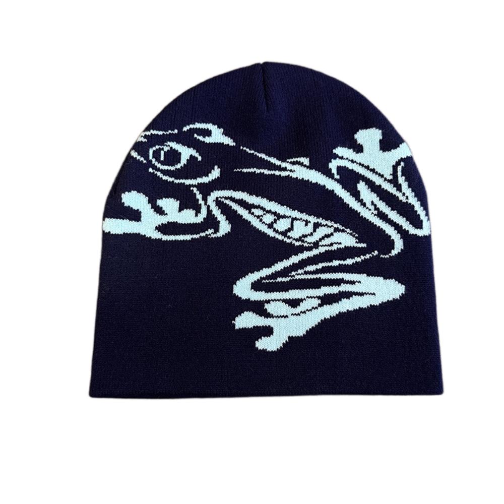 High Quality Frog Knit Hat Keep Warm Ear Protection Winter Autumn Hats Female Beanie Caps for Woman/Men