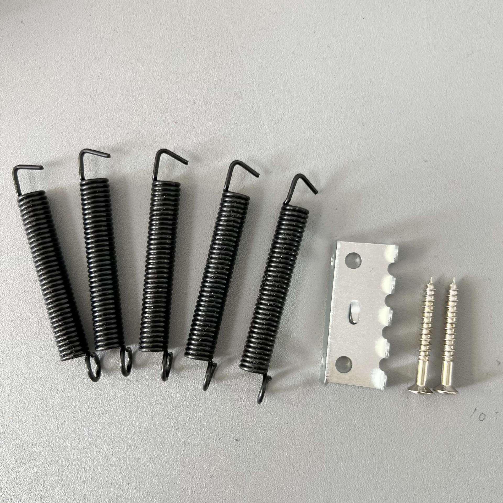 Electric Guitar Tremolo Bridge Kit with Springs and Screws 5 Springs + Base (with 2 Screws)