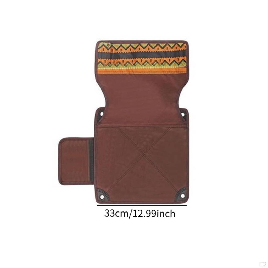 Folding Chair Cover with Side Pocket, High Back, Portable Stool Cover, for Hiking, Lawn