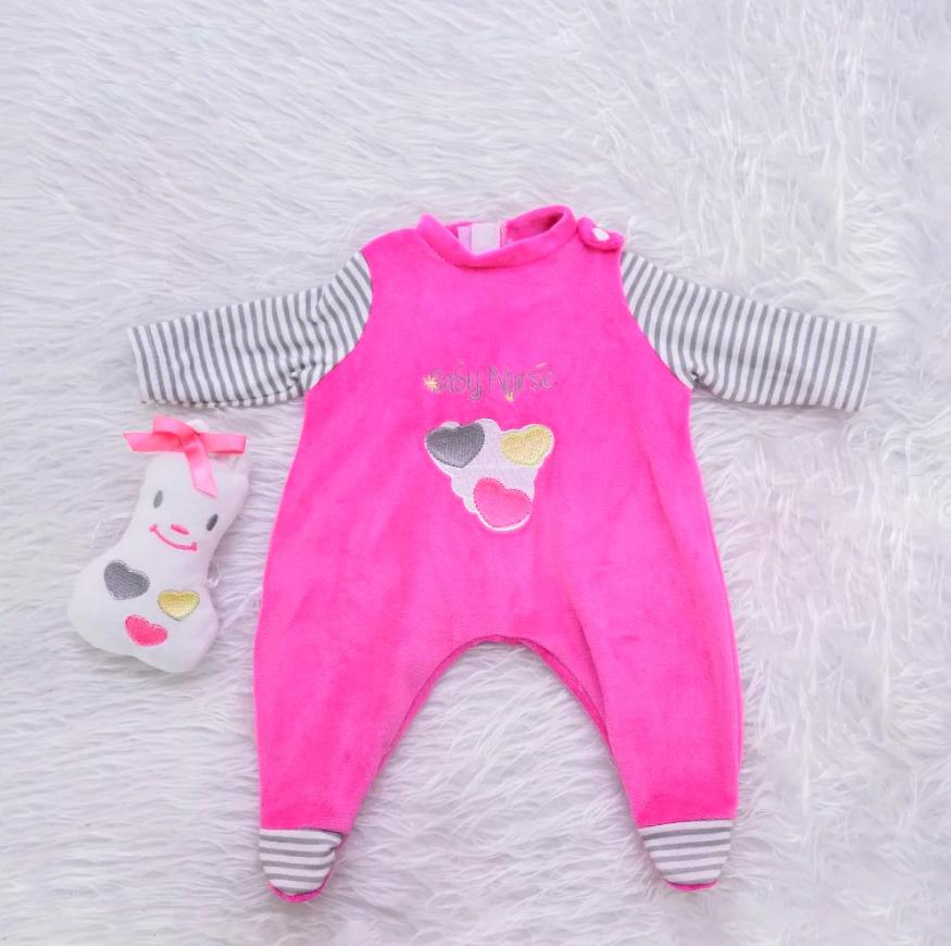Roupas Fofas para Boneca Servem para Boneca Bebê de 48-50cm Bebê Reborn Boneca Criança Pequena Acessórios Conjuntos de Roupas
