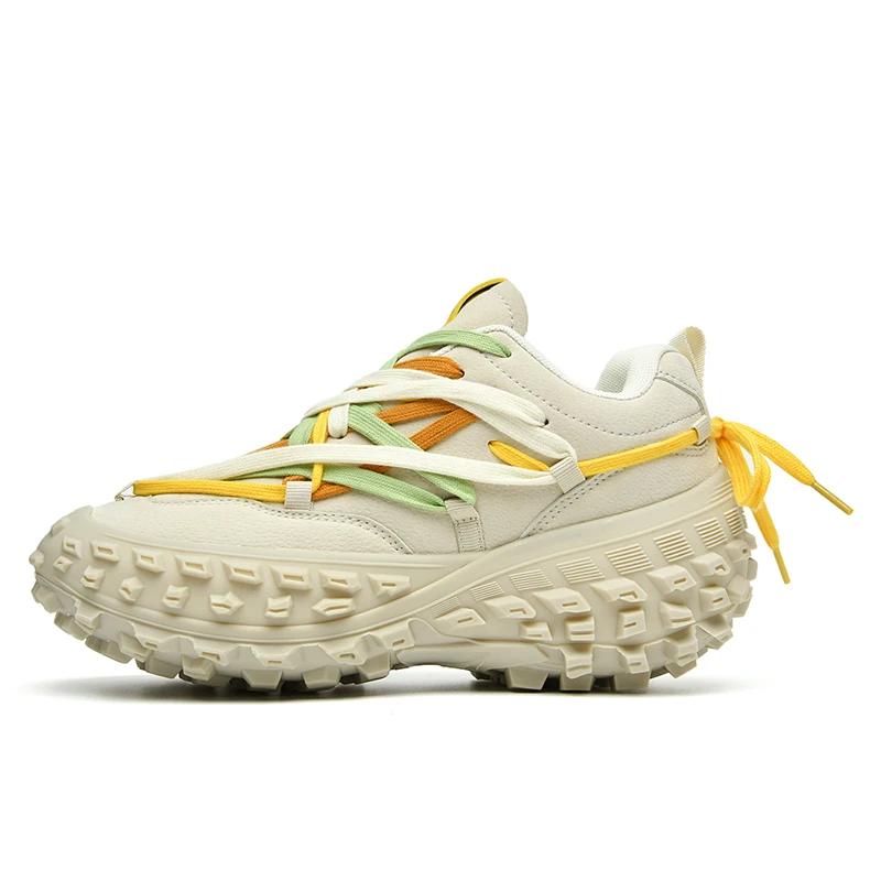 

Кроссовки мужские Clunky Tenis Masculino Парные туфли Повседневные мужские роскошные туфли Кроссовки для бега Женские кроссовки для бега 36 бежевый