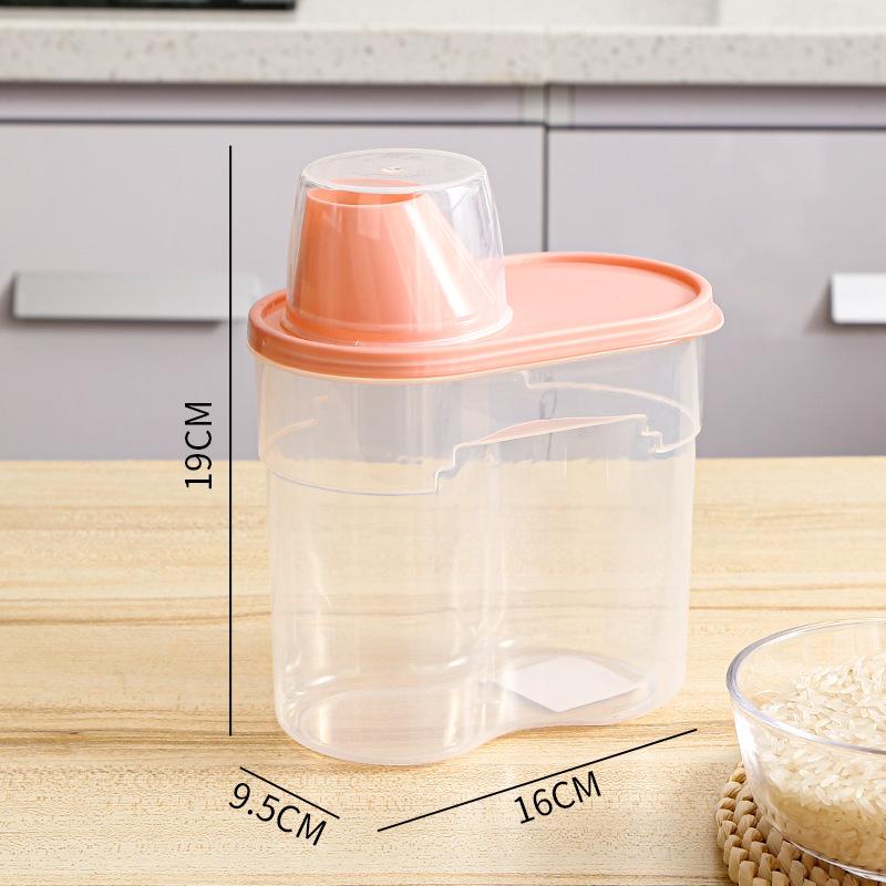 Transparenter Kunststoff-Getreidelagerbehälter, feuchtigkeits- und insektenfest